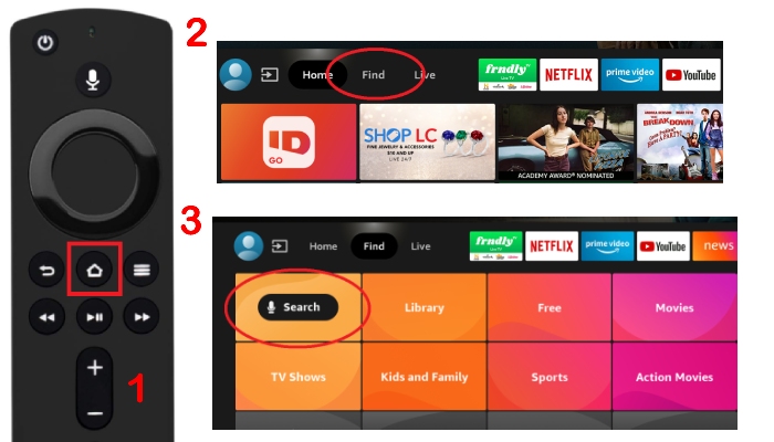 How to watch Frndly TV on Amazon fire stick Step 1