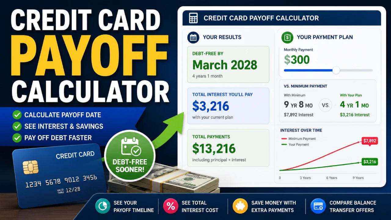 Credit Card Debt Payoff Calculator